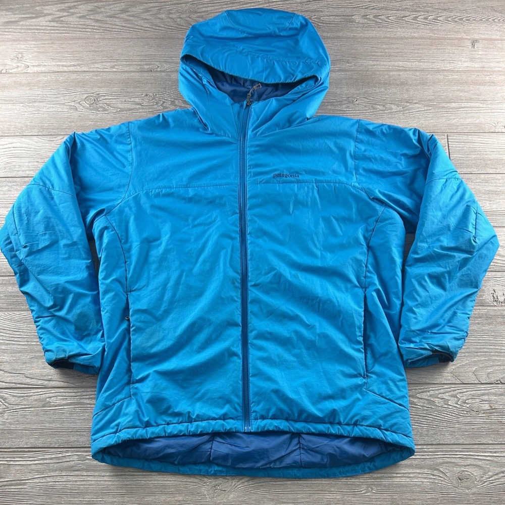 Patagonia Nano Puff Hoody Mens XL Blue Primaloft Insulated Puffer Jacket 609